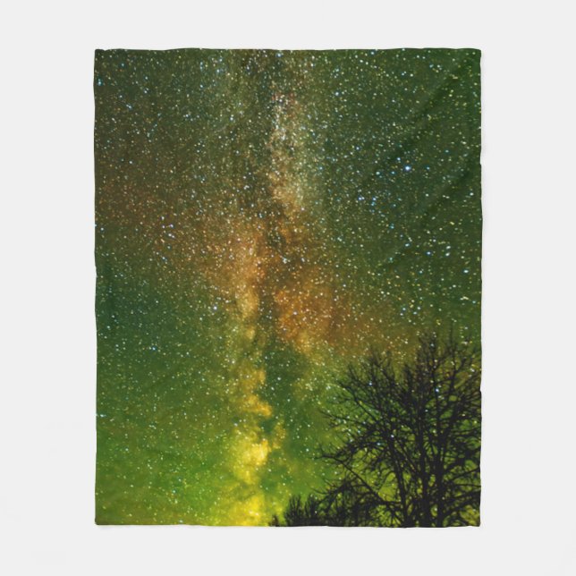 Vintergatan & Aurora Borealis | Ontario Kanada Fleecefilt (Framsidan)