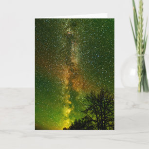 Vintergatan & Aurora Borealis Ontario Kanada Kort