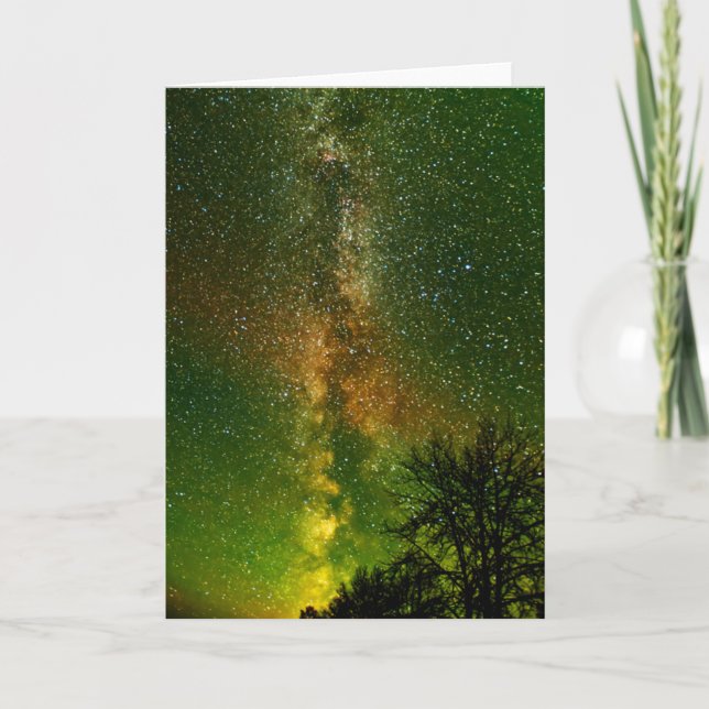Vintergatan & Aurora Borealis | Ontario Kanada Kort (Framsida)