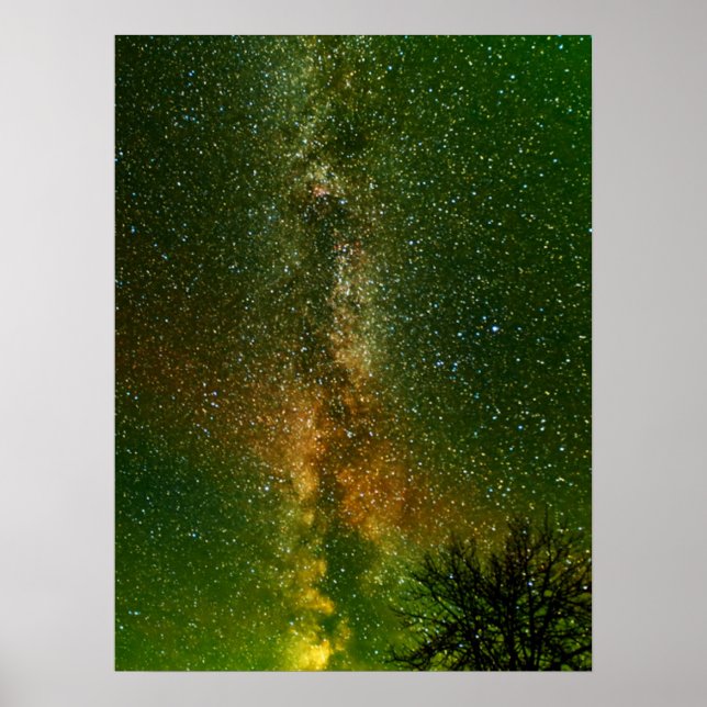 Vintergatan & Aurora Borealis | Ontario Kanada Poster (Framsidan)