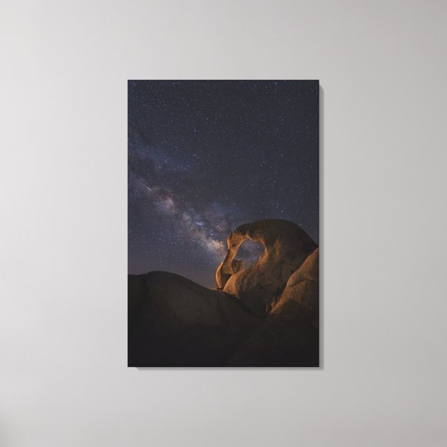 Vintergatan & Cyclops Arch | Alabama Hills Canvastryck (Framsida)