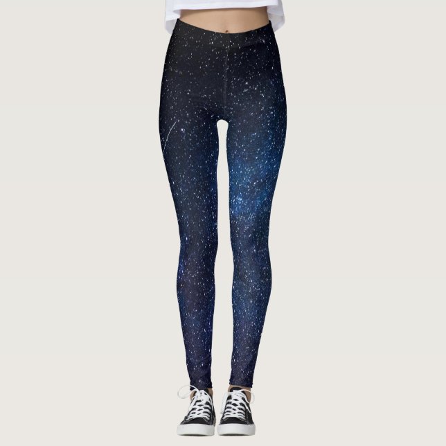 Vintergatan Galax Textur Leggings (Framsida)
