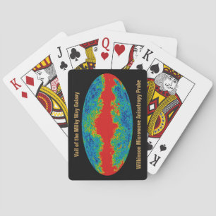 Vintergatan galaxen slöja över WMAP universum Casinokort