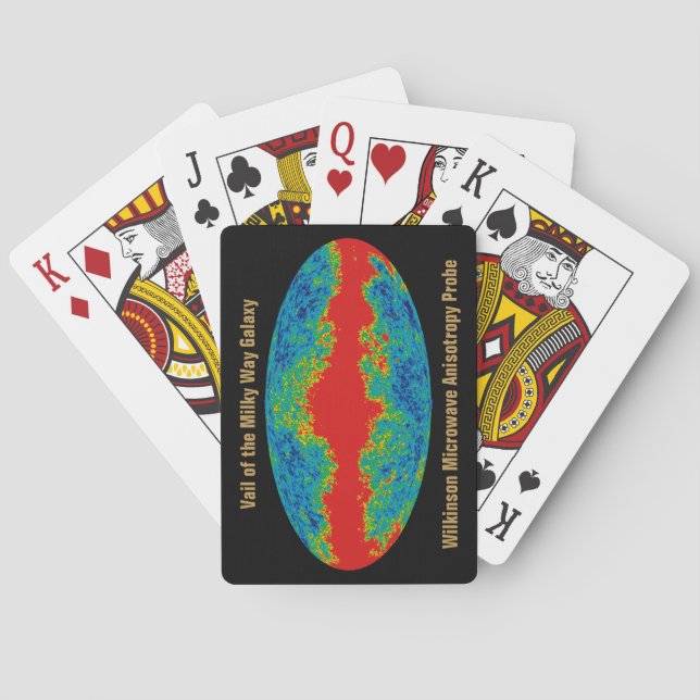 Vintergatan galaxen slöja över WMAP universum Casinokort (Baksidan)