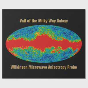 Vintergatan galaxen slöja över WMAP universum Presentpapper