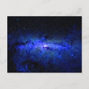 Vintergatan Galaxy Rymdfoto Vykort
