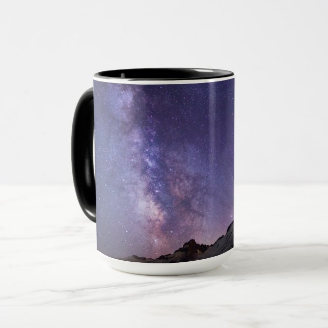 Vintergatan & Mt. Rainier | Washington State Mugg (Framsida vänster)