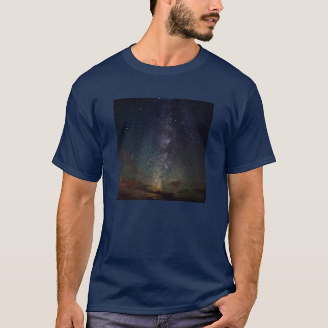 Vintergatan | Stjärnor på natten T Shirt (Framsida)