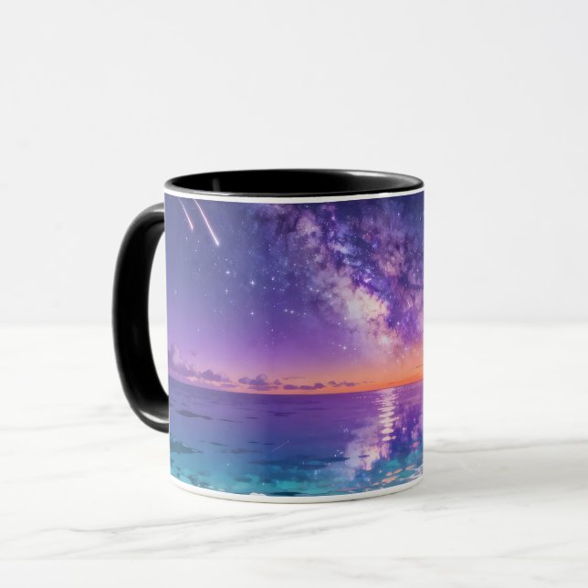 Vintergats Ocean Mugg | Drömmarikt Galaxiskt Sjöla (Framsida vänster)