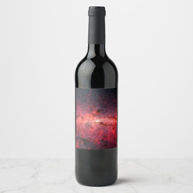 Vintergatsgalaxen Vinflaska Etikett (Framsida)