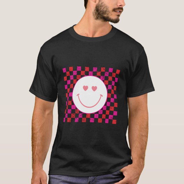 VinterGlad Ansikte Kärlek T Shirt (Framsida)