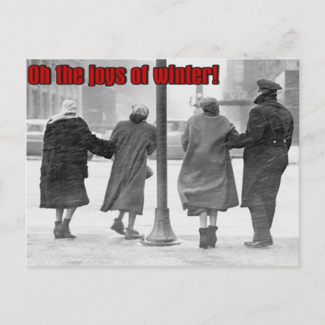 vinterglädje vykort (Framsida)