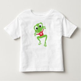Vintergrodor, cute Frog, Grönt Frog, sötare T Shirt