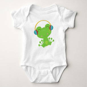 Vintergrog, Cute Frog, Grönt Frog, öronsvampar T Shirt
