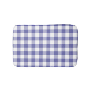 Vintergrön blå gingham-ruta modern mönster badrumsmatta