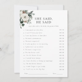 Vintergrön Blommigt där de spelade kort