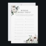 Vintergrön Blommigt där de spelade kort<br><div class="desc">Vi presenterar vår häpnadsväckande möhippa "Var var de?" för vintern som har en vacker blommigt av buketter med vit ros och vintergrej,  gräs-koner och eukalyptus.</div>