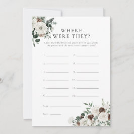 Vintergrön Blommigt där de spelade kort