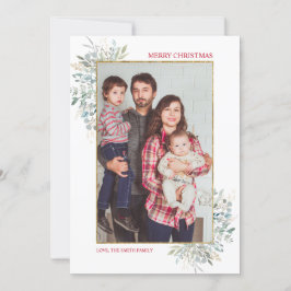 Vintergrön julfotoport, Helgdag Julkort