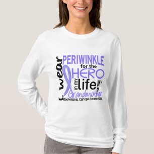 Vintergröna för Esophageal cancer för hjältefa Tee Shirt