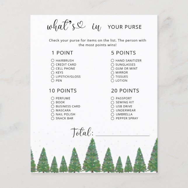 Vintergröna vinter-vassar i din purse babydusch (Framsida)