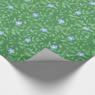 Vintergrönablåttmörk - grön Land-stil blommigt Presentpapper