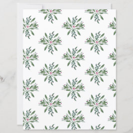 Vintergrönt och bär Scrapbookpapper
