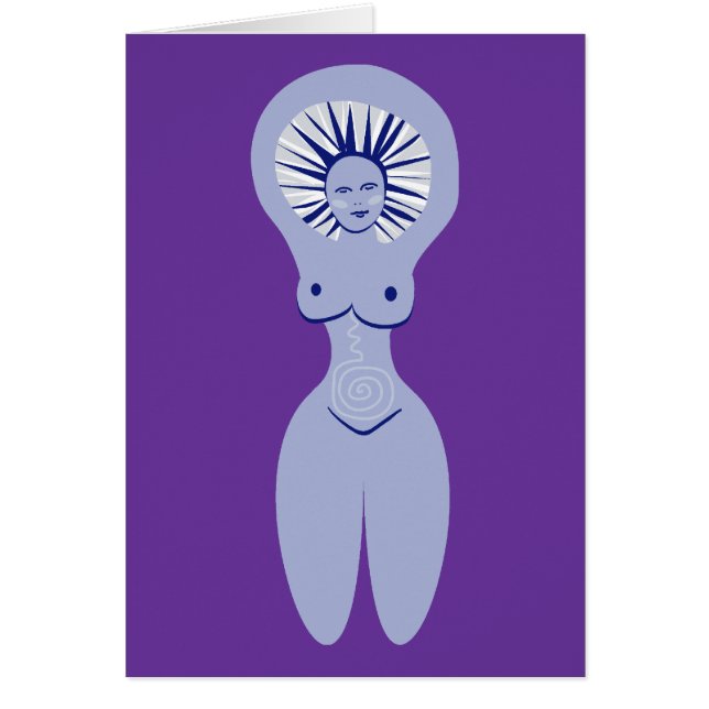 Vintergudinna Hälsningskort (Framsidan)