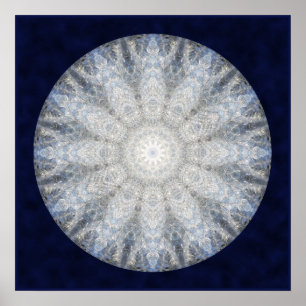 Vintergudinna Mandala Poster
