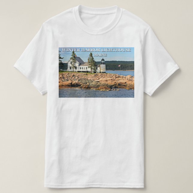 Vinterhamnfyr, Maine Tee Shirt (Design framsida)