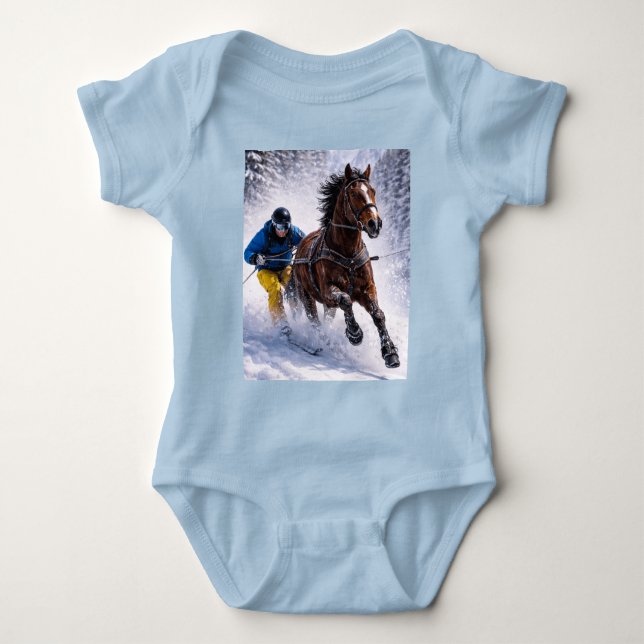   Vinterhäst Babykläder | Bodysuits T Shirt (Framsida)