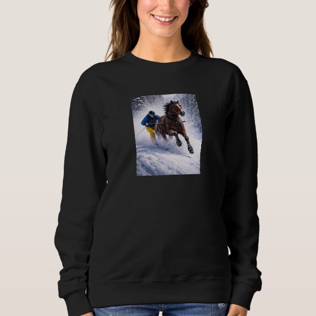   Vinterhäst | Kläder | Sweatshirts T Shirt (Framsida)