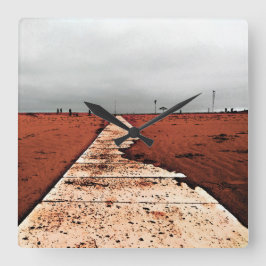 Vinterhav Fyrkantig Klocka