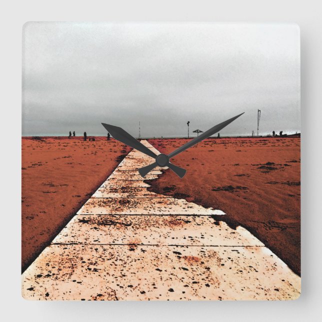 Vinterhav Fyrkantig Klocka (Framsida)