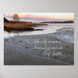 Vinterhavssolnedgång Poster