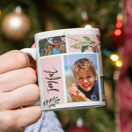 VinterHelgdagar | Julfamilj 6 Fotokollage Mugg