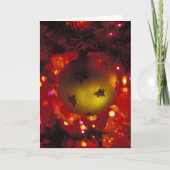 Vinterhelgdagkort: "En prydnad ", Helgkort (Framsida)