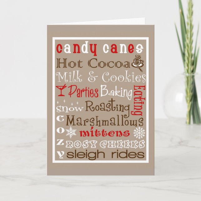 Vinterhelgdagkort Helgkort (Framsida)