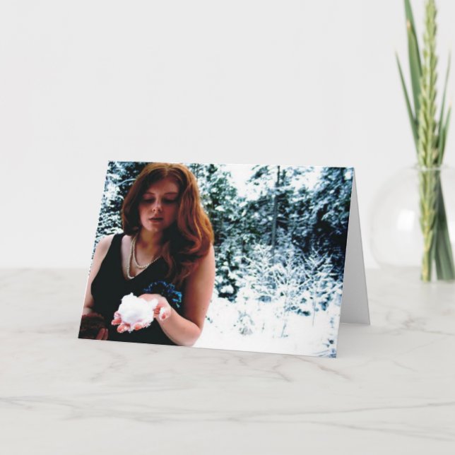 Vinterhelgdagkort: "Magi vid nävarna ", Helgkort (Framsida)