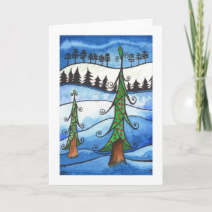 Vinterhelgdagkort, "nyckfull vinter ", helgkort