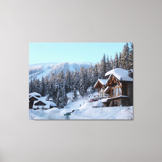 Vinterhemscen Canvastryck (Framsida)