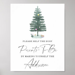 Vinterhjälpen till Business Parents to Be Addresse Poster