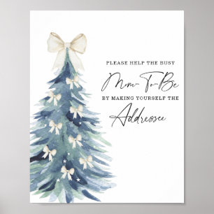 Vinterhjälpen till Busy Mamma till Be Adress och k Poster
