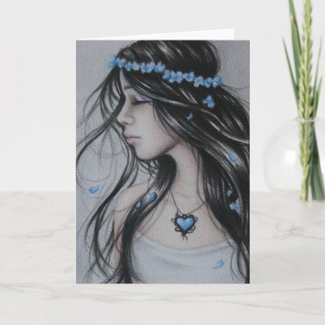 Vinterhjärthälsningskort Kort (Framsida)