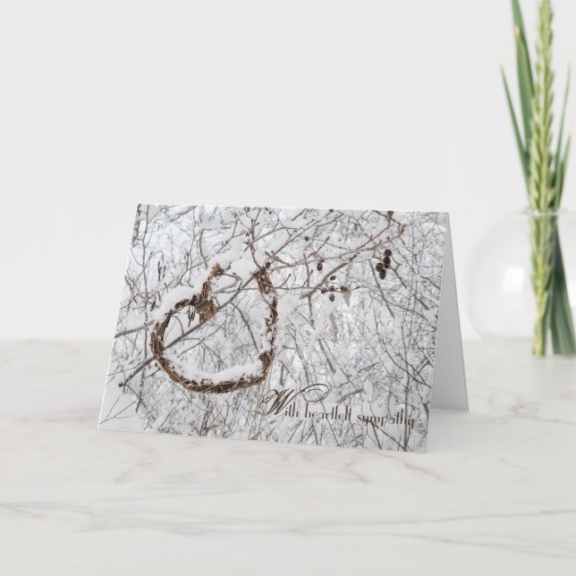 Vinterhjärtssympatikort Kort (Framsida)