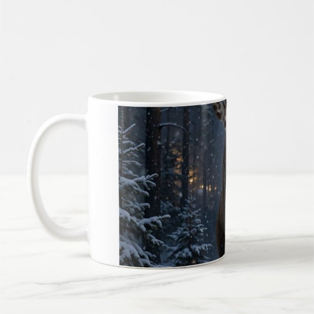 Vinterhjort Skogskaffekopp Kaffemugg (Vänster)