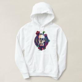Vinterhoodie med en stilren och mystisk design hoodie