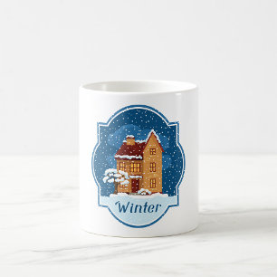 Vinterhuset i Snö Kaffemugg