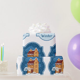 Vinterhuset i Snö Presentpapper