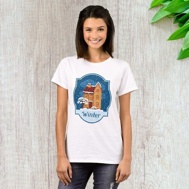 Vinterhuset i Snö T Shirt (Skapare uppladdad)